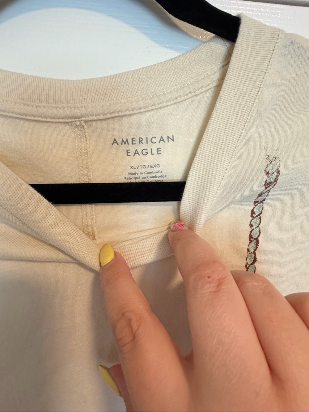 American Eagle Cropped Bikini Shirt - Picture 3 of 3